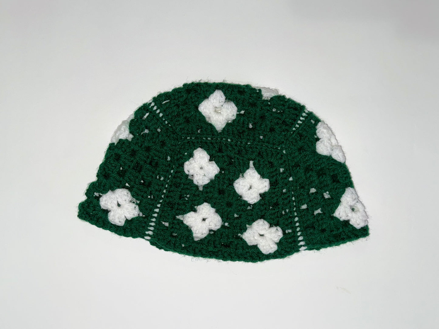 Green flower hat